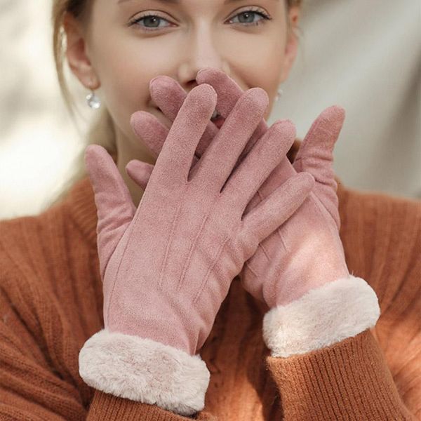 new winter female cotton warm three ribs cute mittens double thick plush wrist women touch screen driving gloves, Blue;gray
new winter female cotton warm three ribs cute mittens double thick plush wrist women touch screen driving gloves, Blue;gray