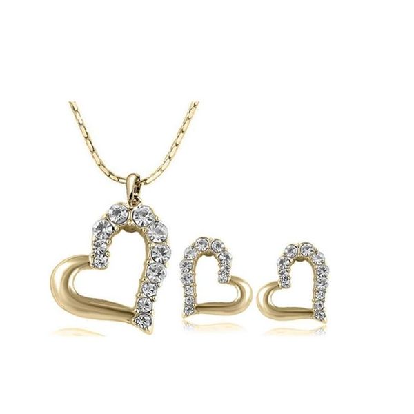 fashion heart crystal necklace earrings jewelry sets for women gift simple personality bride jewelry sets 1247-80 mfbvd, Silver
fashion heart crystal necklace earrings jewelry sets for women gift simple personality bride jewelry sets 1247-80 mfbvd, Silver