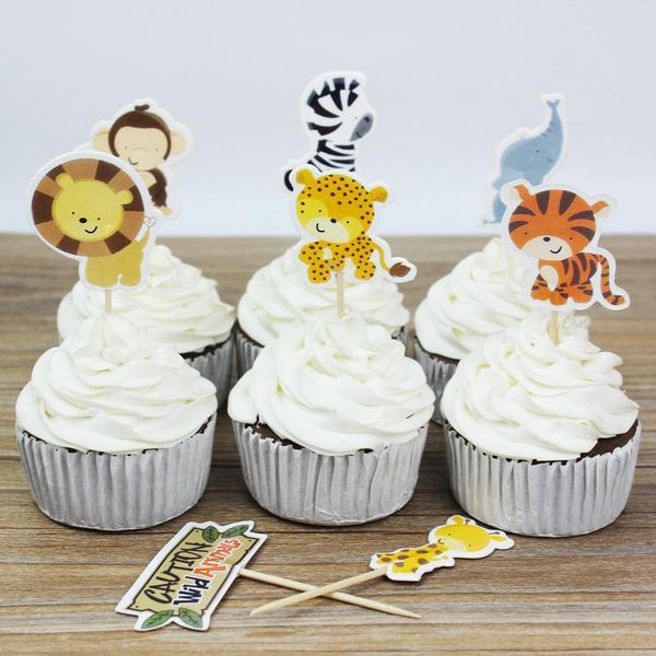 24pcs/lot popular birthday party jungle animal cake ers cupcake decoration baby shower boy favors ers
24pcs/lot popular birthday party jungle animal cake ers cupcake decoration baby shower boy favors ers