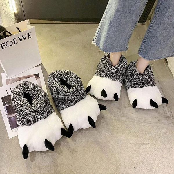 women winter shoes soft plus velvet slippers ladies cute bear paw plush slippers indoor casual ladies slides female plus size #rh6m, Black
women winter shoes soft plus velvet slippers ladies cute bear paw plush slippers indoor casual ladies slides female plus size #rh6m, Black