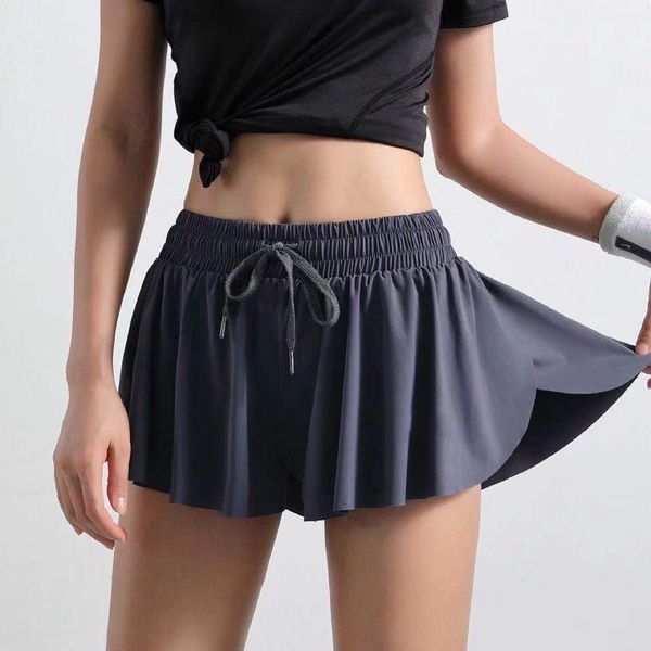 lu new yoga pants short light proof breathable running fitness women's shorts pleated nude lining234
lu new yoga pants short light proof breathable running fitness women's shorts pleated nude lining234