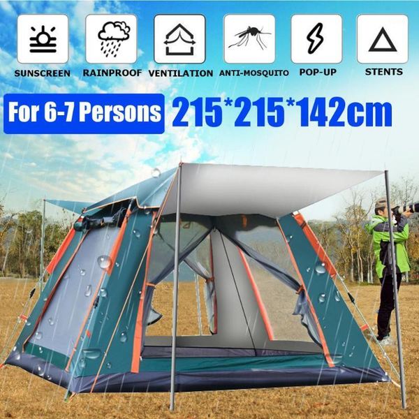 tents and shelters 3-7 person automatic camping tent outdoor ultralarge large family tourist double layer waterproof easy setup hiking tents
tents and shelters 3-7 person automatic camping tent outdoor ultralarge large family tourist double layer waterproof easy setup hiking tents