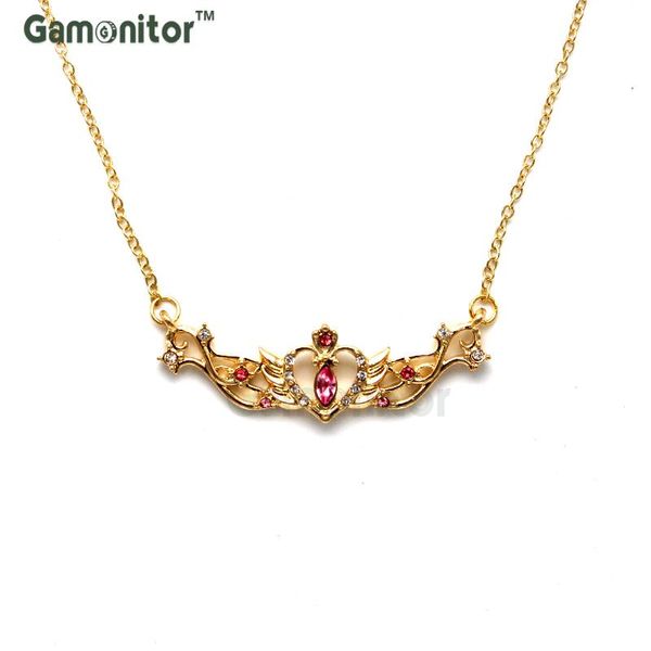 25th anniversary princess serenity pink crystal gold color angel wing sailor moon pendant necklace for girls cosplay, Silver
25th anniversary princess serenity pink crystal gold color angel wing sailor moon pendant necklace for girls cosplay, Silver
