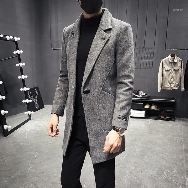 new solid color mens trench luxury simple single button mens jackets and coats autumn and winter fashion slim fit male coats1, Black
new solid color mens trench luxury simple single button mens jackets and coats autumn and winter fashion slim fit male coats1, Black