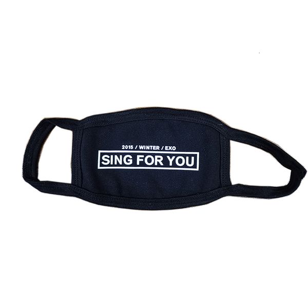 made print reusable anti dust black cotton custom face mask,mouth maskoutletqnbj