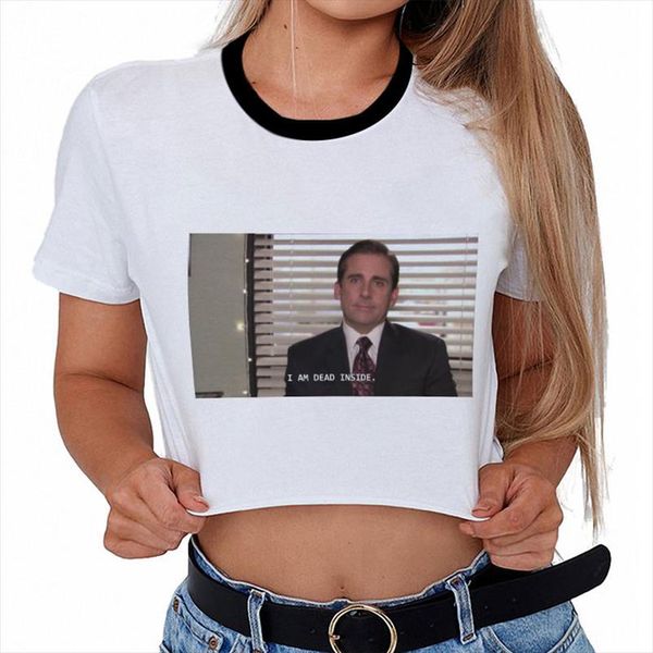 i am dead inside quotes tshirt funny crop women the office michael scott t shirt harajuku fashion grunge aesthetic 2019, White
i am dead inside quotes tshirt funny crop women the office michael scott t shirt harajuku fashion grunge aesthetic 2019, White
