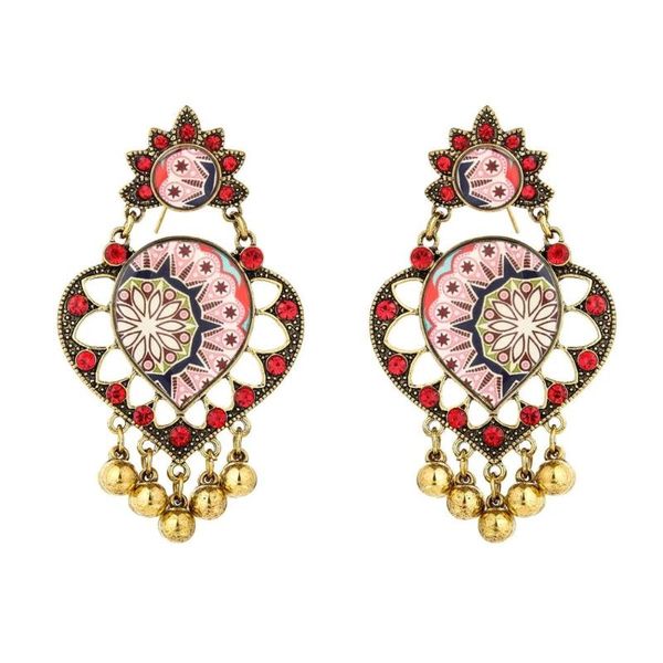 dangle & chandelier jhumka bohemian bells tassel earring carved flower vintage gold metal fringe boho earrings morocco turkish jewelry, Silver 
dangle & chandelier jhumka bohemian bells tassel earring carved flower vintage gold metal fringe boho earrings morocco turkish jewelry, Silver