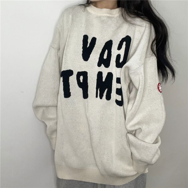 sweater men women 1 sweaters sleeve knit sweatshirts 2022ss, White;black
sweater men women 1 sweaters sleeve knit sweatshirts 2022ss, White;black
