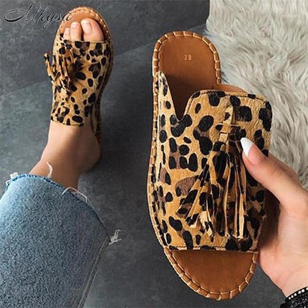 2020 sandals women shoes summer flat shoes pu leather gladiator women tassel sandals designers zapatos de mujer1, Black