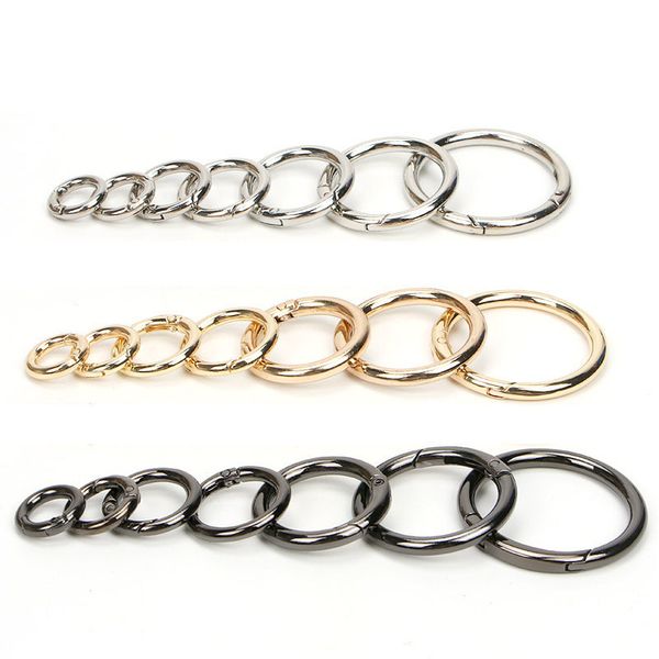5pcs spring gate o rings openable keyring leather bag belt strap dog chain buckles snap clasp clip trigger diy accessories, Slivery;black
5pcs spring gate o rings openable keyring leather bag belt strap dog chain buckles snap clasp clip trigger diy accessories, Slivery;black