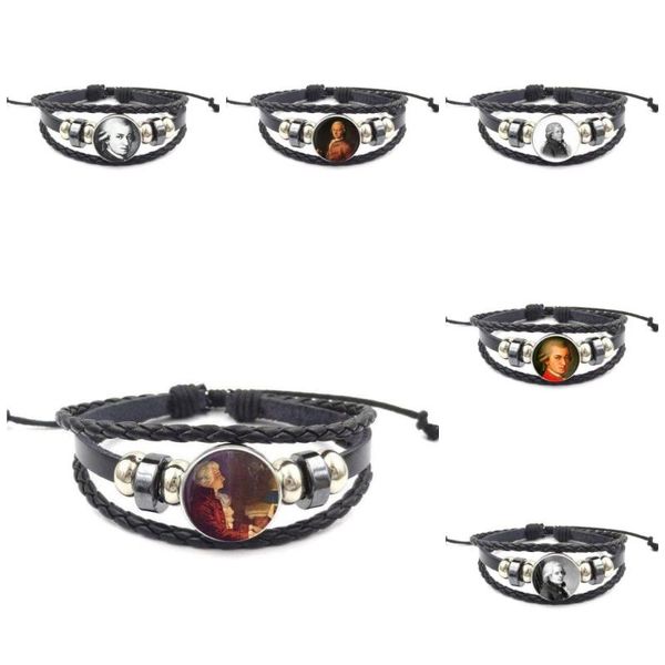 ej glaze jewelry glass s black leather bracelet bangle bijouterie for women girls wolfgang mozart composer, Golden;silver
ej glaze jewelry glass s black leather bracelet bangle bijouterie for women girls wolfgang mozart composer, Golden;silver