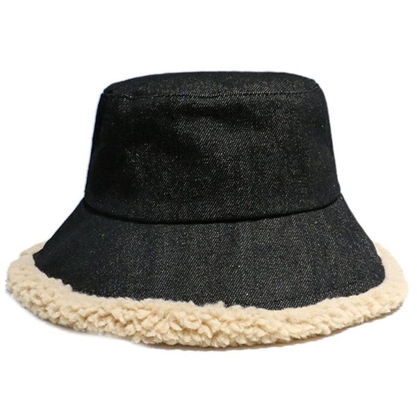 wide brim hats women winter warm denim bucket hat faux fleece lined fisherman cap, Blue;gray 
wide brim hats women winter warm denim bucket hat faux fleece lined fisherman cap, Blue;gray