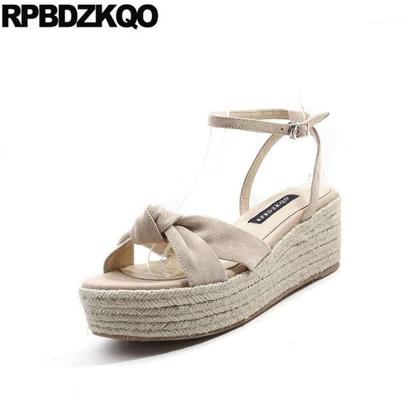 pumps suede rope high heels korean women wedge platform sandals 2021 nude slingback genuine leather shoes espadrilles summer1, Black
pumps suede rope high heels korean women wedge platform sandals 2021 nude slingback genuine leather shoes espadrilles summer1, Black