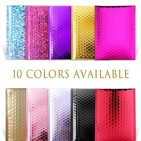 10 colors 10pcs/pack 6x9 inch aluminum foil bubble mailer metallic gift packaging courier bag padded shipping envel bbykdk
10 colors 10pcs/pack 6x9 inch aluminum foil bubble mailer metallic gift packaging courier bag padded shipping envel bbykdk