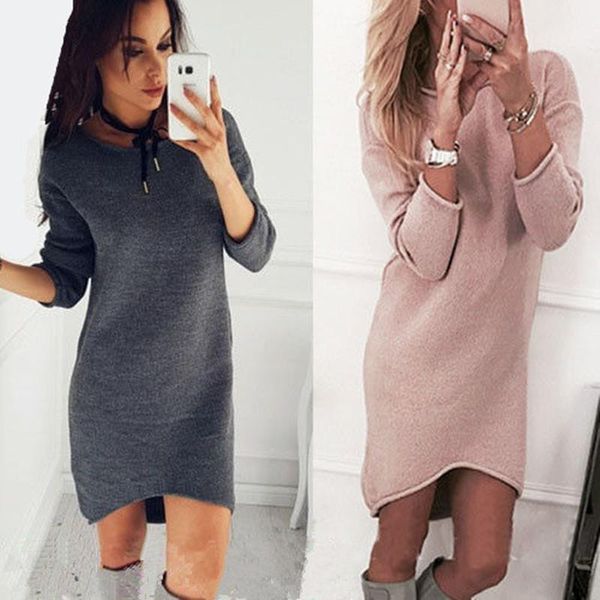leosoxs 2020 spring autumn new fashion o neck women's mini dress casual loose solid long sleeve lady irregular dress basic1, Black;gray
leosoxs 2020 spring autumn new fashion o neck women's mini dress casual loose solid long sleeve lady irregular dress basic1, Black;gray