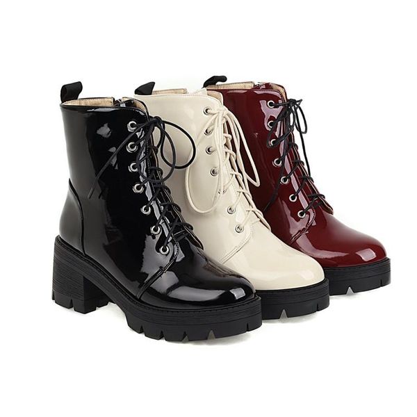 boots ymechic lace up black square high heel motorcycle biker women pu patent leather platform ankle womens winter shoes
boots ymechic lace up black square high heel motorcycle biker women pu patent leather platform ankle womens winter shoes