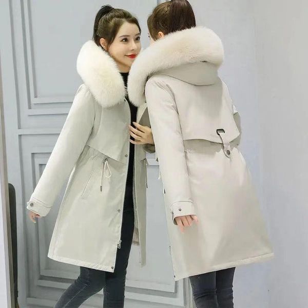 2021 down jacket ladies new cotton lining winter parka coat parker fashion plus velvet thick medium long hooded, Black
2021 down jacket ladies new cotton lining winter parka coat parker fashion plus velvet thick medium long hooded, Black