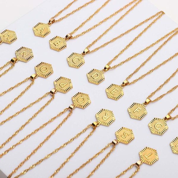 chains fashion women necklaces gift 26 english letter name chain pendant jewelry female party neck accessories #3, Silver
chains fashion women necklaces gift 26 english letter name chain pendant jewelry female party neck accessories #3, Silver