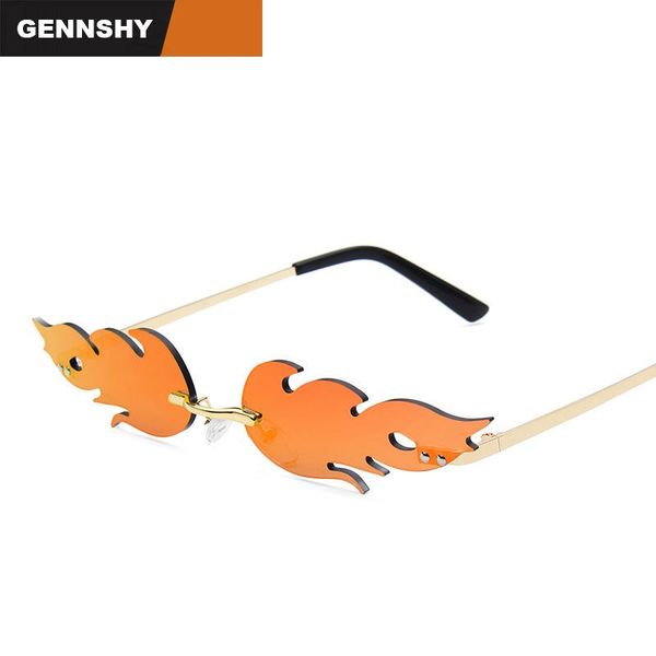 2021 europe and america fire sunglasses women rimless flame sunglasses men brand design mirror eyewear, White;black
2021 europe and america fire sunglasses women rimless flame sunglasses men brand design mirror eyewear, White;black