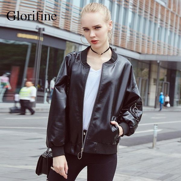 glorifine brand women winter faux leather coat female black casual pu leather outerwear biker jacket autumn
glorifine brand women winter faux leather coat female black casual pu leather outerwear biker jacket autumn