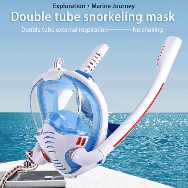 snorkeling mask double tube silicone full dry diving mask adults swimming diving goggles equipment spearfishing
snorkeling mask double tube silicone full dry diving mask adults swimming diving goggles equipment spearfishing