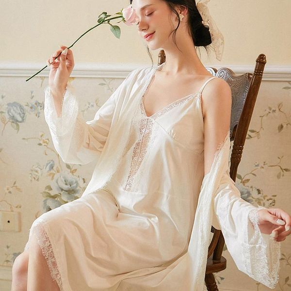 women's sleepwear 2 piece lace vintage nightgowns robes sets women victorian style nightdress plus size negligee bathrobe lolita, Black;red
women's sleepwear 2 piece lace vintage nightgowns robes sets women victorian style nightdress plus size negligee bathrobe lolita, Black;red
