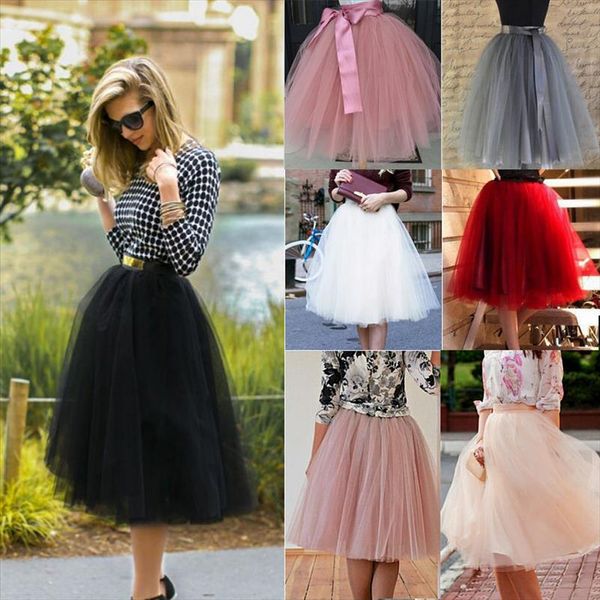 7 layers midi tulle skirt for girls fashion tutu skirts women solid lace ball gown party petticoat lolita faldas saia jupe, Black
7 layers midi tulle skirt for girls fashion tutu skirts women solid lace ball gown party petticoat lolita faldas saia jupe, Black