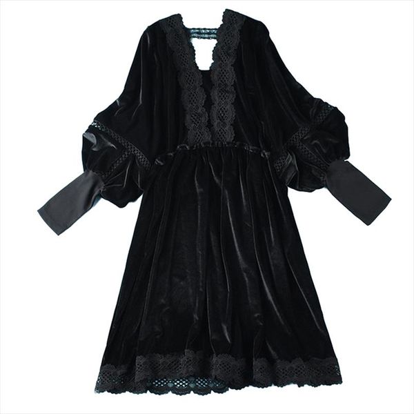 fashion super plus size 5xl black gold velvet dress women spring autumn long sleeve lace splice loose dress 120kg can wear, Black;gray
fashion super plus size 5xl black gold velvet dress women spring autumn long sleeve lace splice loose dress 120kg can wear, Black;gray