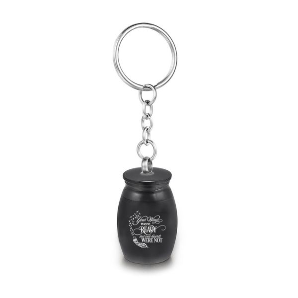 16x25mm ashes urn keychain cremation urn engraved with feather aluminum alloy mini memorial funeral jar keepsake, Silver
16x25mm ashes urn keychain cremation urn engraved with feather aluminum alloy mini memorial funeral jar keepsake, Silver
