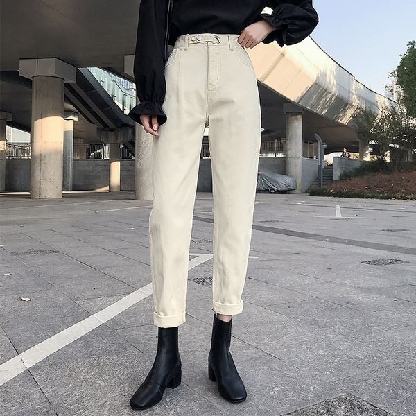 high waist jean femme casual loose vintage denim pants women black mom jeans plus size pocket women jeans 201106, Blue
high waist jean femme casual loose vintage denim pants women black mom jeans plus size pocket women jeans 201106, Blue