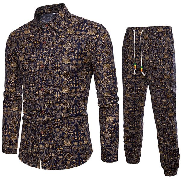 casual men tracksuit men two pieces set new fashion sleeve shirt blouse autumn men brand clothes +pants sets feb6, Gray
casual men tracksuit men two pieces set new fashion sleeve shirt blouse autumn men brand clothes +pants sets feb6, Gray