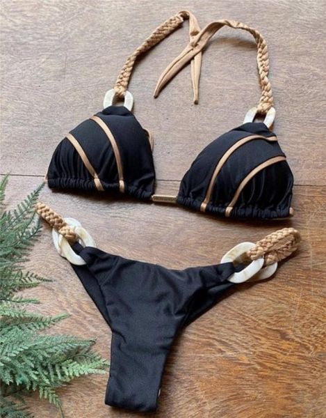 elastic womens swimwears casual summer females 2pcs bikinis bandage panelled womens designer bikinis solid color high, White;black
elastic womens swimwears casual summer females 2pcs bikinis bandage panelled womens designer bikinis solid color high, White;black