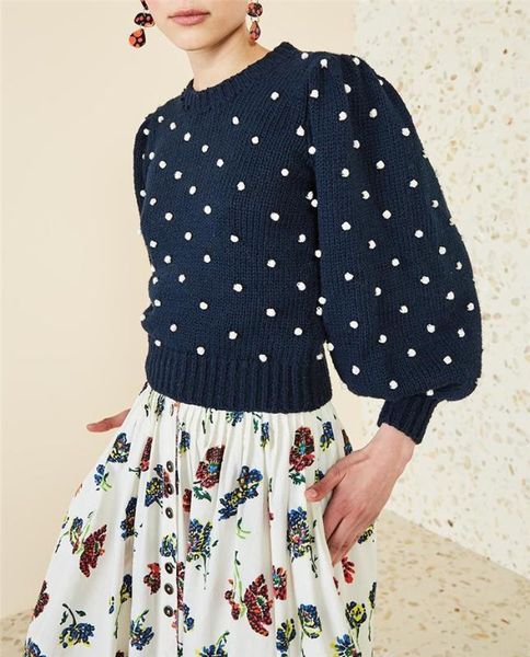 women's sweaters women sweater spring/summer 2021 fashion casual polka dot lantern sleeve pullover knitted, White;black
women's sweaters women sweater spring/summer 2021 fashion casual polka dot lantern sleeve pullover knitted, White;black
