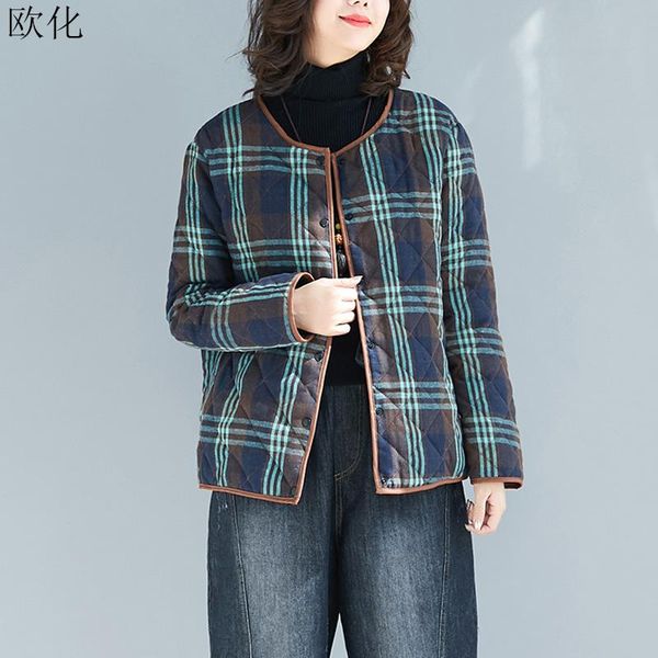 women's down & parkas plus size winter women parka long sleeve warm thicken jackets female vintage printed quilted cotton coats autumn, Black
women's down & parkas plus size winter women parka long sleeve warm thicken jackets female vintage printed quilted cotton coats autumn, Black