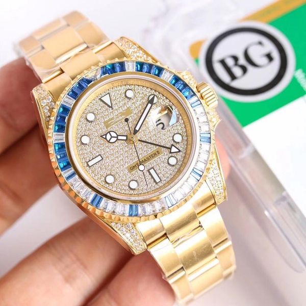 the new bgmens watch with diameterof40mm116758/9 sa is made of crystal and diamond with stainless steel case and 2836 movement dual tim, Slivery;brown
the new bgmens watch with diameterof40mm116758/9 sa is made of crystal and diamond with stainless steel case and 2836 movement dual tim, Slivery;brown
