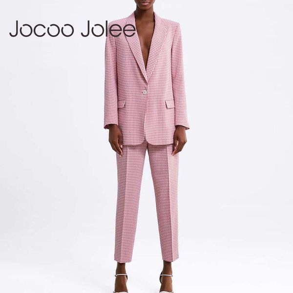 women autumn pink plaid blazer pockets single button long sleeve female casual coats office ladies outerwear chic blazer q1215, White
women autumn pink plaid blazer pockets single button long sleeve female casual coats office ladies outerwear chic blazer q1215, White