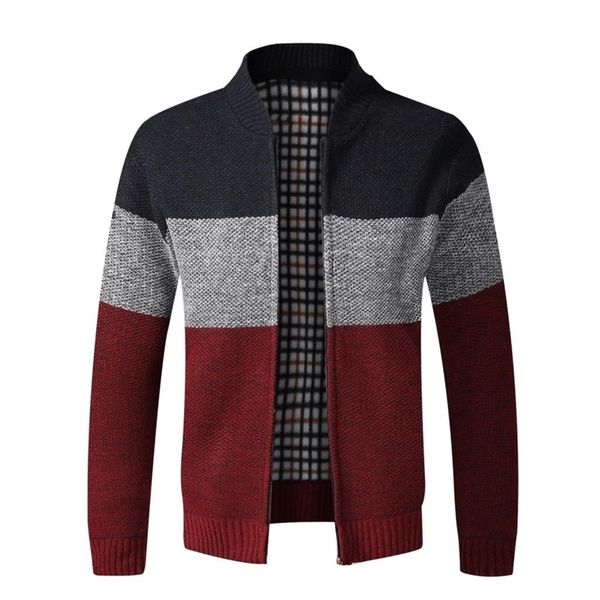 winter fashion patchwork men's knitted jackets thick comfy long sleeve sweater coat warm stand collar fall tide casual cardigan 201221, White;black
winter fashion patchwork men's knitted jackets thick comfy long sleeve sweater coat warm stand collar fall tide casual cardigan 201221, White;black