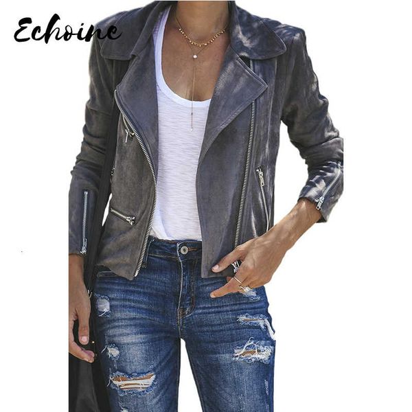 echoine light gray/brown/khaki zipped notch collar short jacket women turn down collar long sleeve elegant generous jacket 201016, Black;brown
echoine light gray/brown/khaki zipped notch collar short jacket women turn down collar long sleeve elegant generous jacket 201016, Black;brown