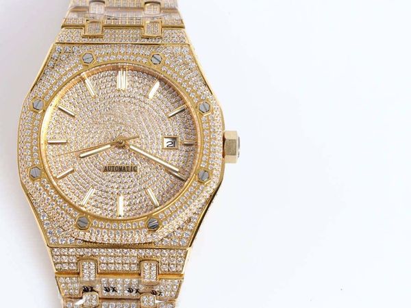 diamond watch men's full set diamond watch, stainless steel case, butterfly buckle, christmas gift, Slivery;brown
diamond watch men's full set diamond watch, stainless steel case, butterfly buckle, christmas gift, Slivery;brown