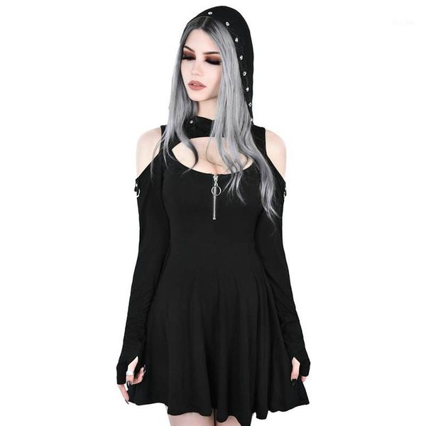 nclagen punk dress hollow out rivet hooded miini dress women long sleeve a line gothic black vestidos bodycon mujer ropa1, Black;gray
nclagen punk dress hollow out rivet hooded miini dress women long sleeve a line gothic black vestidos bodycon mujer ropa1, Black;gray