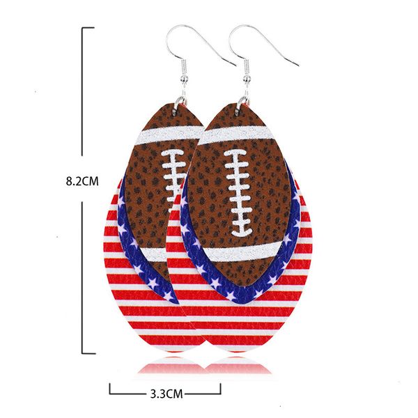 women pu bohemia leather 3 for layers football baseball sequin glitter fashion sport jewelry earrings independence day, Golden
women pu bohemia leather 3 for layers football baseball sequin glitter fashion sport jewelry earrings independence day, Golden