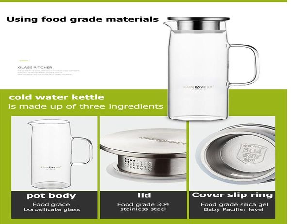 kamjove glass canisters большая емкость холодный водный горшок с крышкой сок горшок взрывозащищенные стеклянные горшок jllmzl
kamjove glass canisters большая емкость холодный водный горшок с крышкой сок горшок взрывозащищенные стеклянные горшок jllmzl