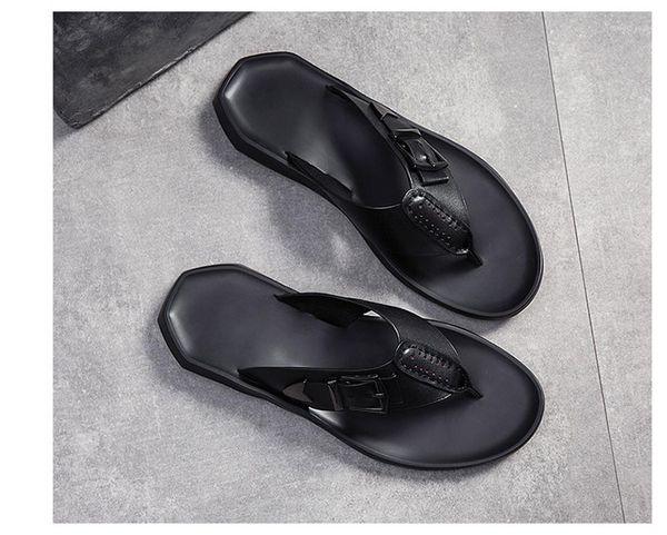 sandals summer men style genuine leather flip flops youth black trend rme casual slippers comfortable single shoes1
sandals summer men style genuine leather flip flops youth black trend rme casual slippers comfortable single shoes1