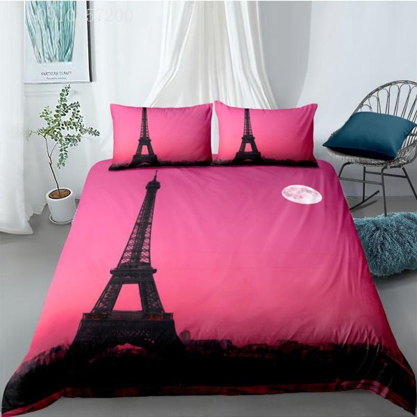 new arrival girls bedding set 3d printing paris tower pink sky moon duvet cover soft juego de cama single double size
new arrival girls bedding set 3d printing paris tower pink sky moon duvet cover soft juego de cama single double size
