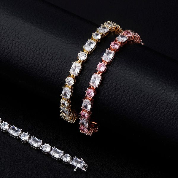 new charm 6mm bracelet round and square iced out cubic zirconia women's bracelet hip hop fashion jewelry party punk gift for women, Golden;silver
new charm 6mm bracelet round and square iced out cubic zirconia women's bracelet hip hop fashion jewelry party punk gift for women, Golden;silver