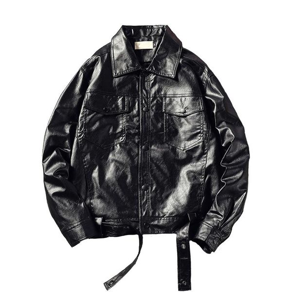 men's fur & faux 2021 spring men leather jackets and coats motorcycle stand collar outwear abz634, Black
men's fur & faux 2021 spring men leather jackets and coats motorcycle stand collar outwear abz634, Black