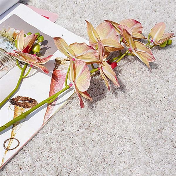 decorative flowers & wreaths 2 forks 3d artificial butterfly orchid flower simulation green plant silk real touch bouquet for wedding home d
decorative flowers & wreaths 2 forks 3d artificial butterfly orchid flower simulation green plant silk real touch bouquet for wedding home d