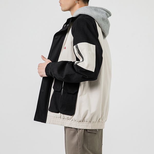 men's 2020 new spring japan big-size casual color original collision fashion jacket shreds p35z, Black;brown
men's 2020 new spring japan big-size casual color original collision fashion jacket shreds p35z, Black;brown