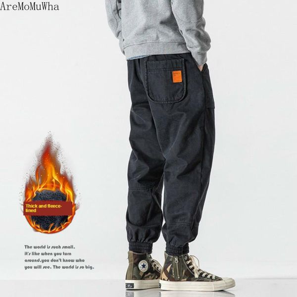 men's pants 2021 winter plus thick velvet overalls sub male and feet loose casual korean shut japanese fashion black men
men's pants 2021 winter plus thick velvet overalls sub male and feet loose casual korean shut japanese fashion black men