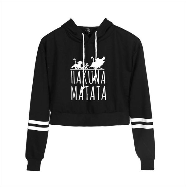 women crop hoodies the lion king hakuna matata printed harajuku spring hoodie sweatshirt casual plus size jacket, Black
women crop hoodies the lion king hakuna matata printed harajuku spring hoodie sweatshirt casual plus size jacket, Black